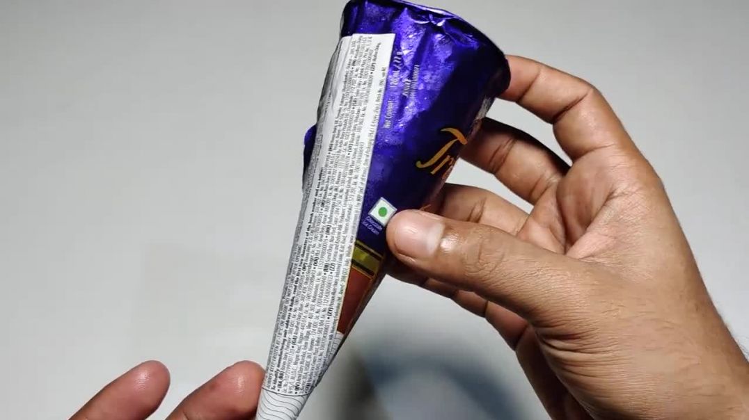 ⁣Amul Tri Cone Choco Crunch Ice Cream🍦120ml