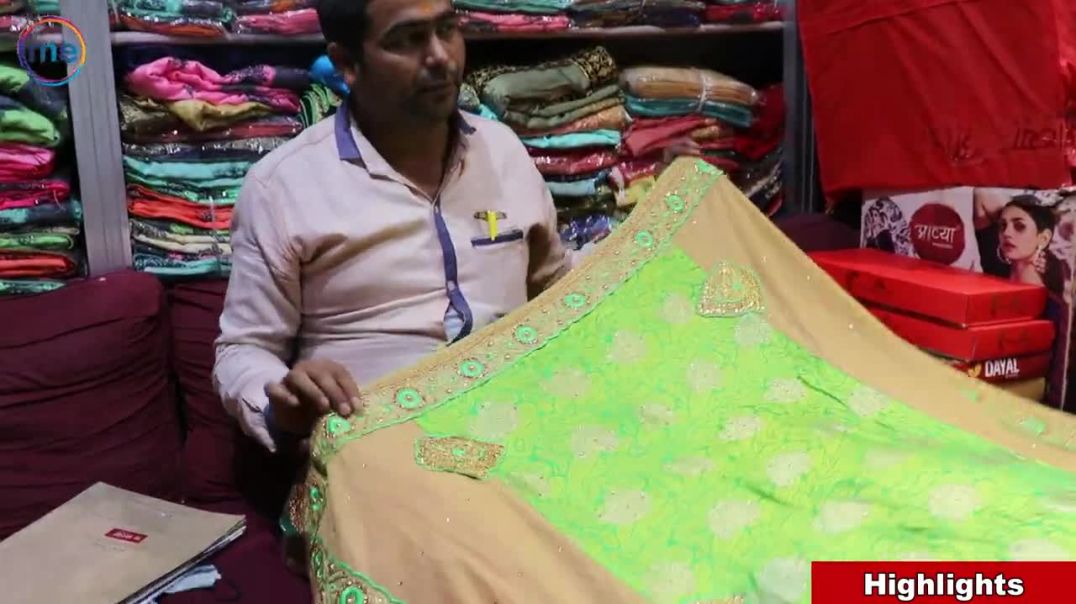 ⁣लॉट साड़ियों का महासेल _Loat Bazaar Surat Loat Market_ Saree wholesale surat