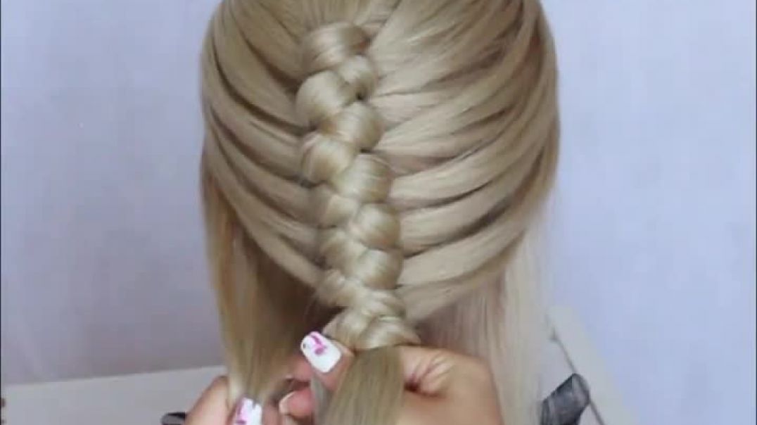 😱 New EASY BRAID for wedding and party __ trending hairstyle __ party hairstyle __ UPDO hairstyle