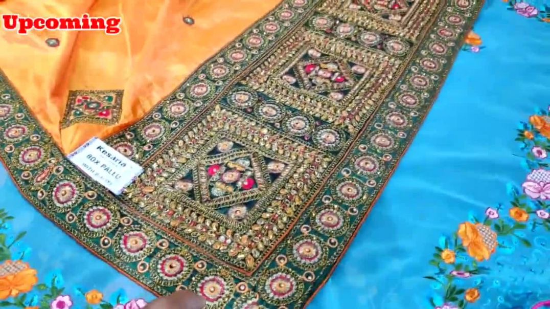⁣Hand work saree  वो भी cash on delivery में घर बैठे मगाएं लेडीज होलसेल   manufacturing