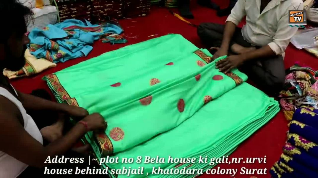 ⁣Saree Wholesale Market In Surat _ Saree Textile Market _ Saree Manufacturer Surat Saree New Design