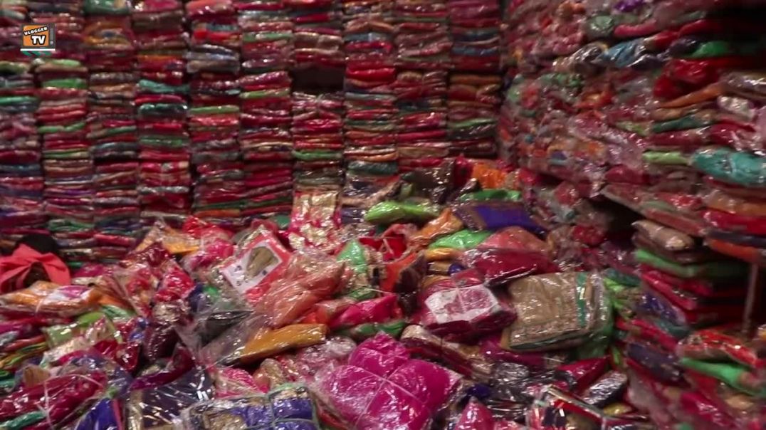 ⁣बदरपुर साड़ी मार्केट ₹65 मे __ Saree wholesale market in (BADARPUR) __ MOLAR BAND MARKET