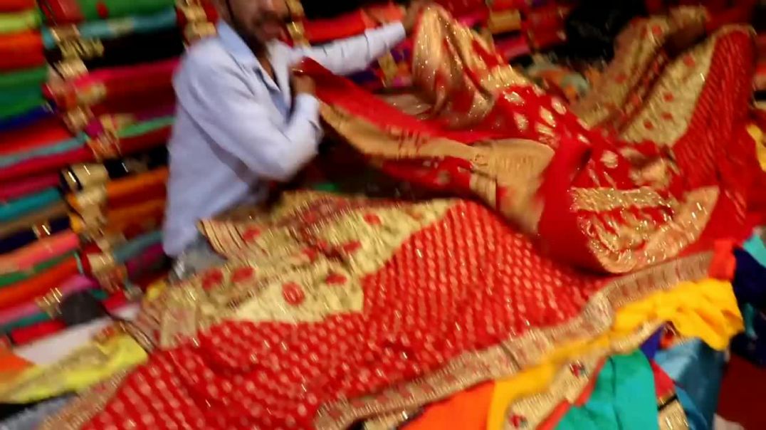 ₹35 में साड़ी, दुनिया की सबसे सस्ती साड़ी यहाँ मिलती है _ Cheapest Saree Wholesale Market