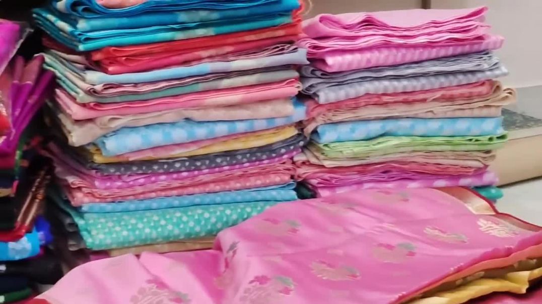 ⁣Latest New For Festive Banarasi Silk Sarees _ Varanasi Wholesale Saree Market